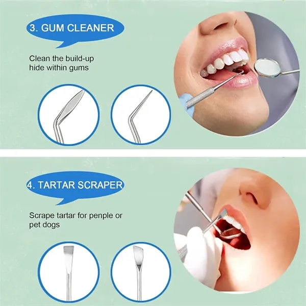 6 in 1 Dental Tools Teeth Cleaning Kit