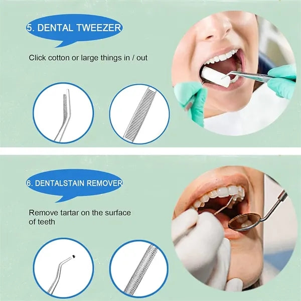 6 in 1 Dental Tools Teeth Cleaning Kit
