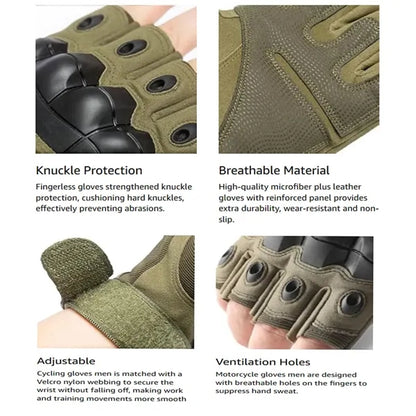 Half Finger Tactical Sports Non Slip Gloves