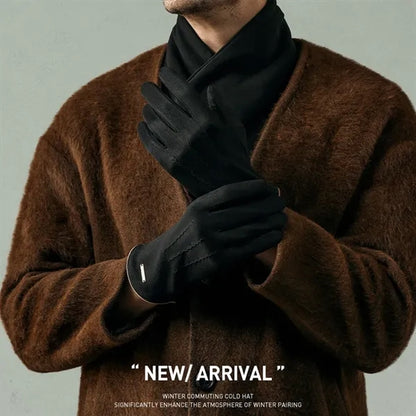 Winter Suede Fleece Lined Gloves