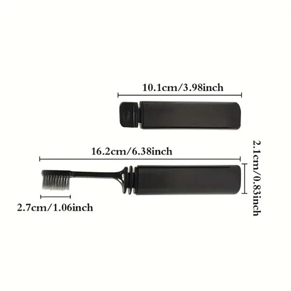 Mini portable durable soft folding travel toothbrush