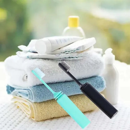 Mini portable durable soft folding travel toothbrush