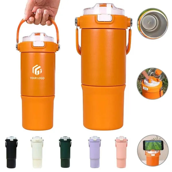Large Capacity Travel Car Stainless Steel Thermos Bottle