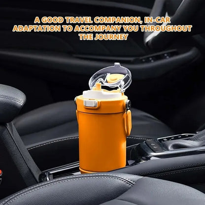 Large Capacity Travel Car Stainless Steel Thermos Bottle