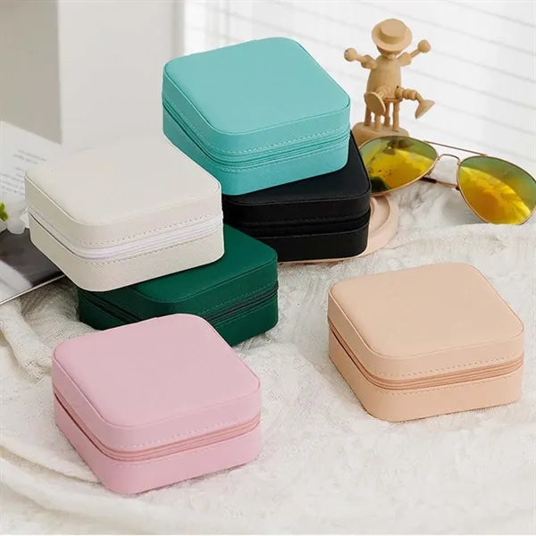 Durable portable jewelry travel case storage organizer