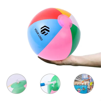 8" Waterproof colorful inflatable pvc beach ball for kids