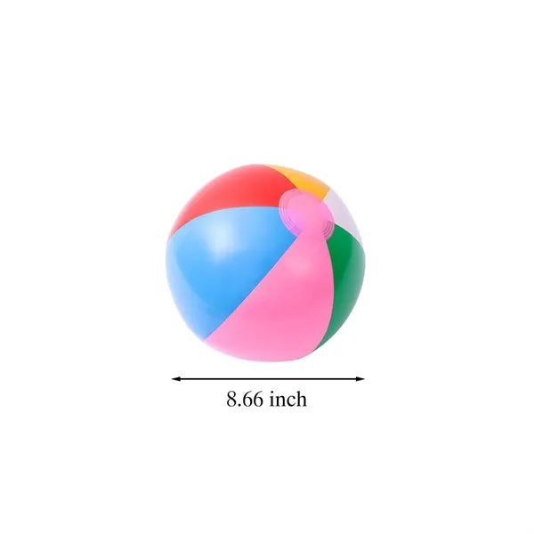 8" Waterproof colorful inflatable pvc beach ball for kids