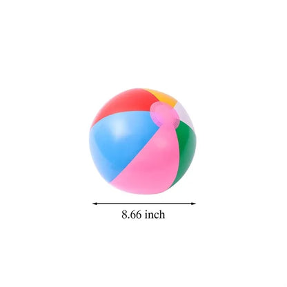 8" Waterproof colorful inflatable pvc beach ball for kids