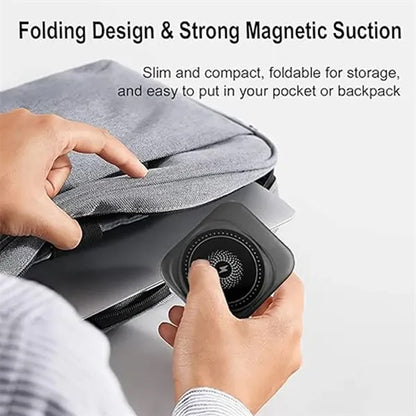 Portable foldable 3-in-1 magnetic wireless charging station