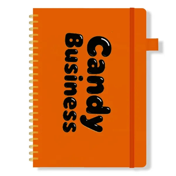 Soft 5" x 7" Spiral Journal Notebook W/Pen Loop