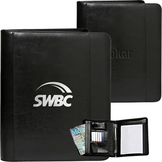 Custom Zippered 3-Ring Portfolio