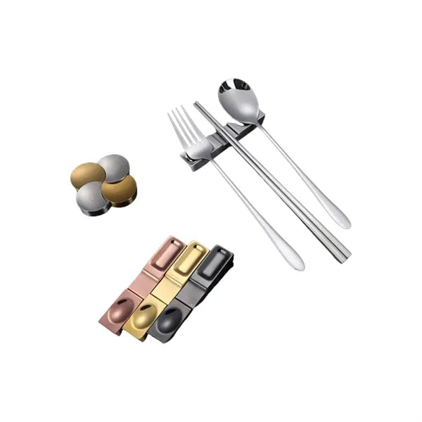 Stainless Steel Chopstick Spoon Fork Rests