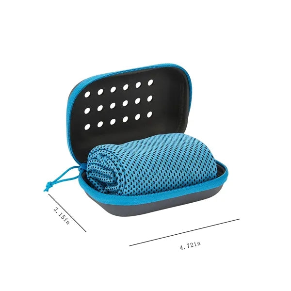 Sports Towel Sweat Rag Breathable Cooling With Storage Box