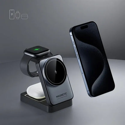 3-In-1foldable Wireless Magnetic Charger For With Magsafe