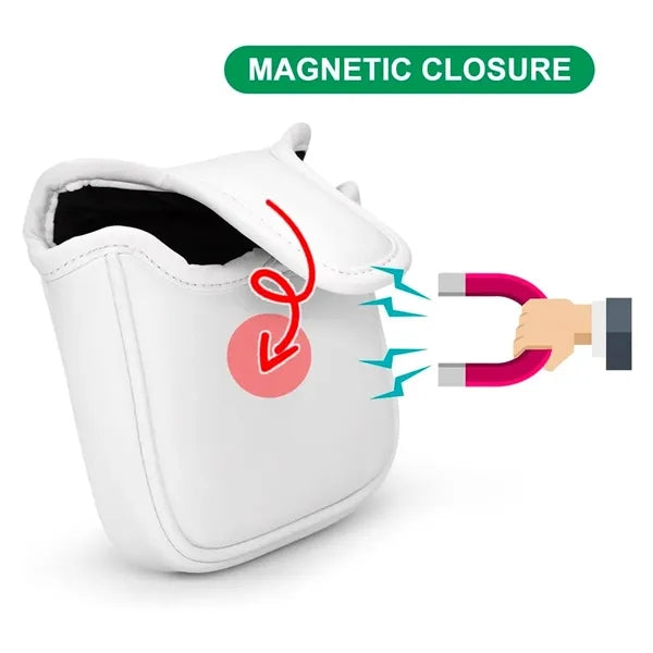 Golf Putter Head Protector Cover with Magnetic Closure