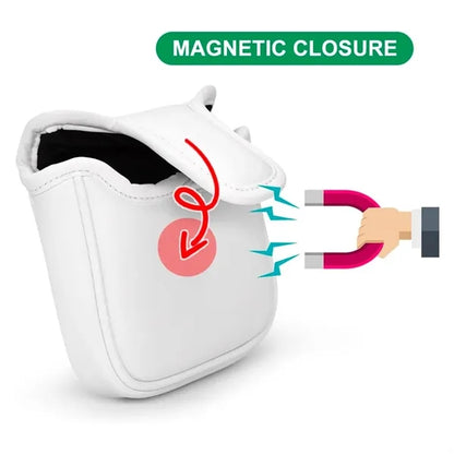 Golf Putter Head Protector Cover with Magnetic Closure