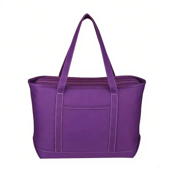 Large 24 oz. Cotton Canvas Tote Bag