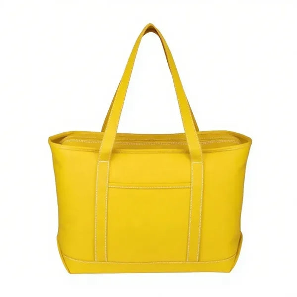 Large 24 oz. Cotton Canvas Tote Bag