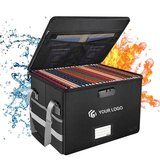 Large capacity fireproof waterproof foldable storage box