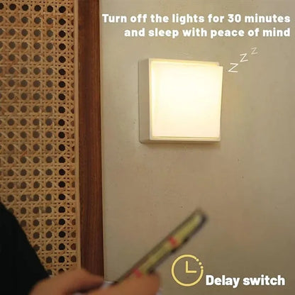 Wireless portable rechargeable dimmable warm night light