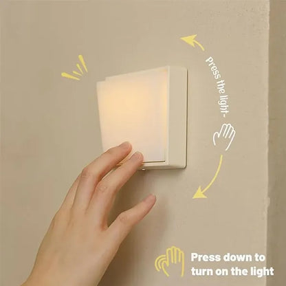 Wireless portable rechargeable dimmable warm night light