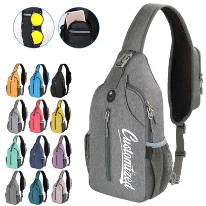 Anti-Theft Crossbody Sling Bag w/ Earphone Port Mash Pockets