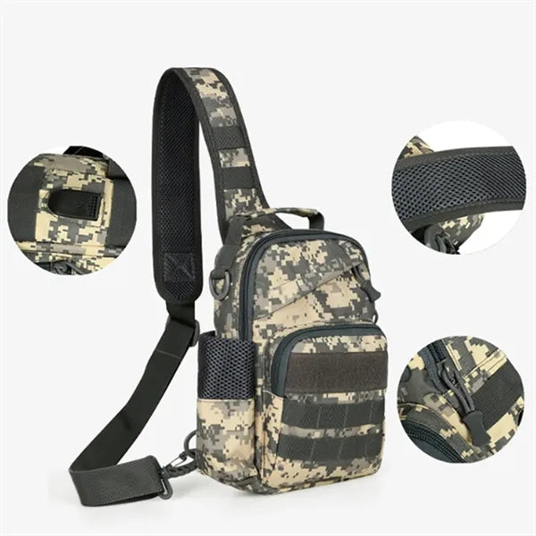 Tactical Outdoor Sling Crossbody Lure Bag w/ USB Port