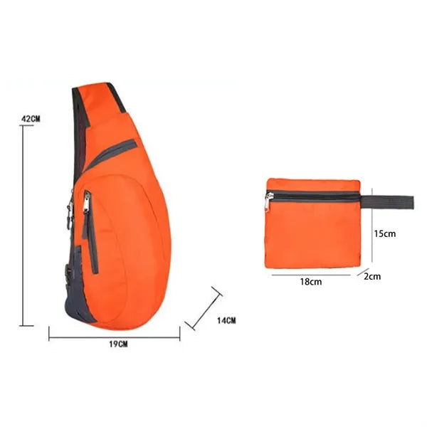 Customizable foldable Crossbody Sling Bag for Travel Outdoor