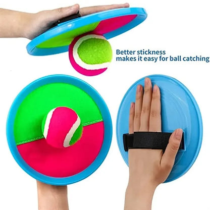 Family outdoor beach sports game toss and catch ball set