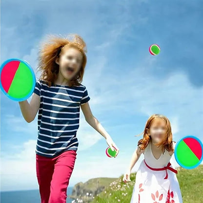Family outdoor beach sports game toss and catch ball set
