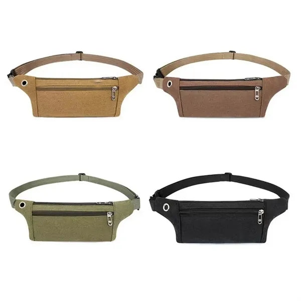 Durable Canvas Sport Fanny Pack Waist Bag