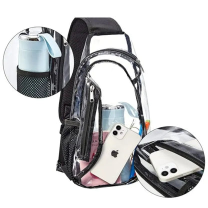 Stadium Approved Transparent Clear Sling Crossbody Bag