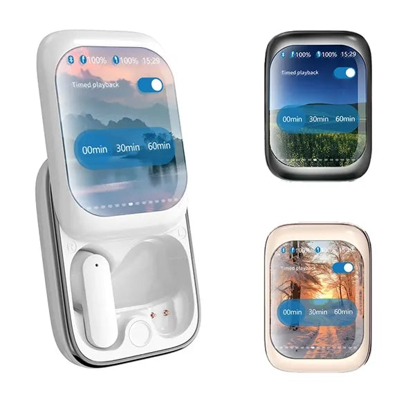 Slide Cover Noise Cancellation Bluetooth Earphones