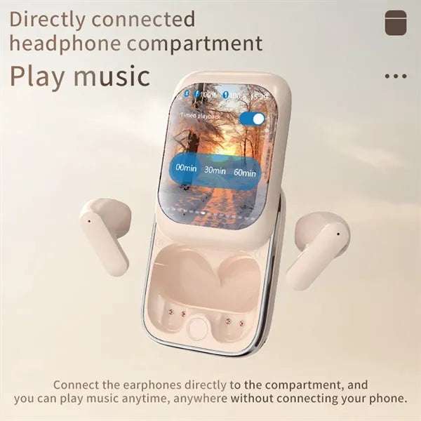 Slide Cover Noise Cancellation Bluetooth Earphones