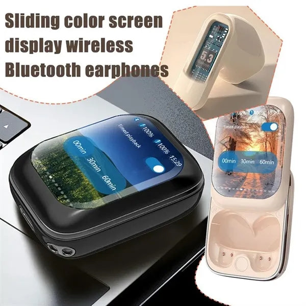 Slide Cover Noise Cancellation Bluetooth Earphones