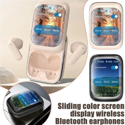 Slide Cover Noise Cancellation Bluetooth Earphones