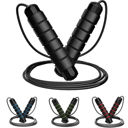 Adjustable Steel Skipping Rope with Foam Handles