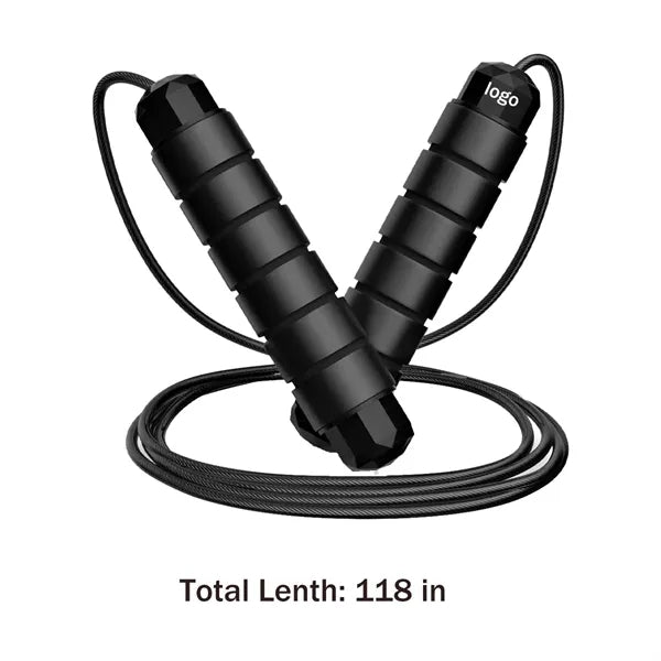 Adjustable Steel Skipping Rope with Foam Handles