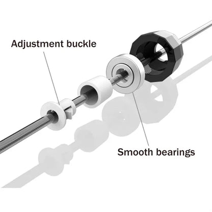 Adjustable Steel Skipping Rope with Foam Handles