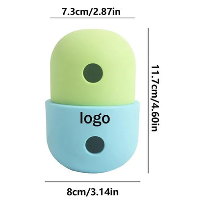 Dog Leaky Eating Ball Silicone Nibbling Bowl