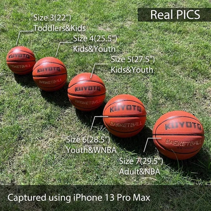 Kids Todder Youth Size 5 Rubber Basketball