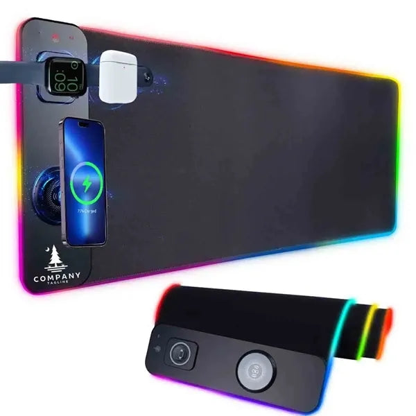 3-In-1 RGB Magnetic wireless Mousepad