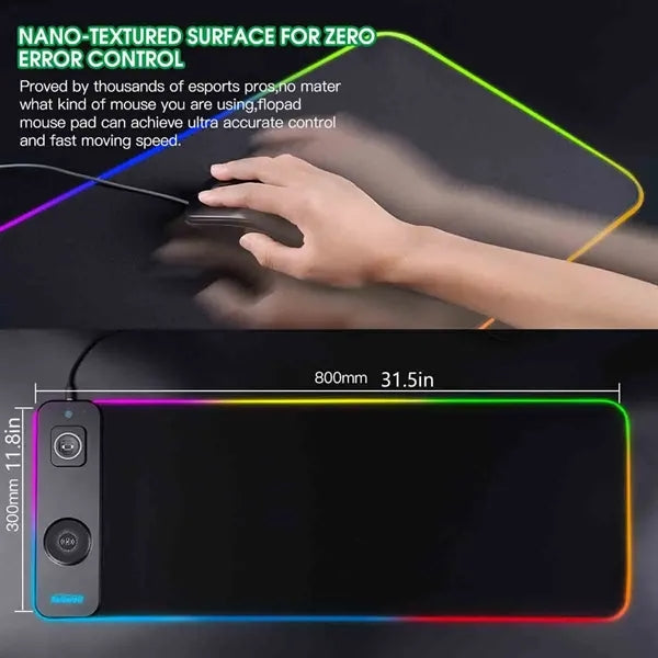 3-In-1 RGB Magnetic wireless Mousepad