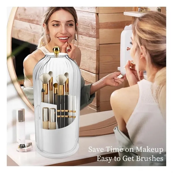 Rotating Makeup Brush Storage Holder