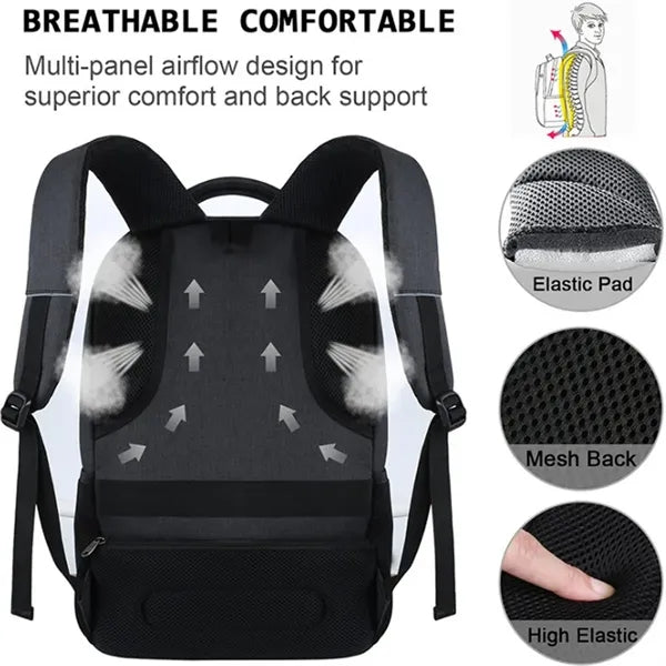 Laptops Backpack with USB Charging Port for Travel & Busines