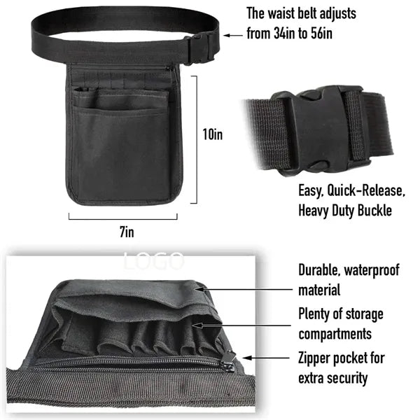 Adjustable Medical Utility Belt Pouch for Nurses & Doctors