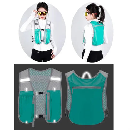 Polyester Lightweight Outdoor Vest Bag With Strip