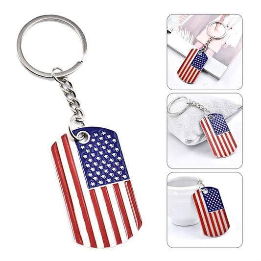 US Flag Shaped Keychains