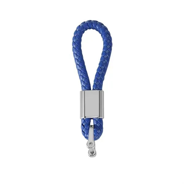 Leather Rope Weaving Keychain For Car