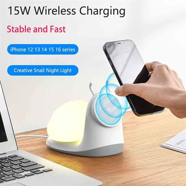 Magnetic Wireless Charger with Lamp